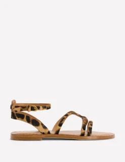 Flats | Sandals-Boden Casual Flat Sandal- Leopard