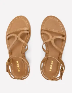 Flats | Sandals-Boden Casual Flat Sandal- Tan