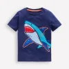 Tops, T-Shirts & Polos-Boden Chain Stitch T-Shirt-Medieval blue Shark MedievalblueShark