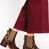 Boots | Heels-Boden Chelsea Block Heel Boots- Leopard