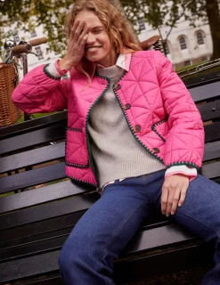 Jackets & Coats-Boden Chelsea Casual Jacket-Sorbet Pink SorbetPink
