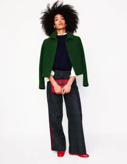 Pants-Boden Chiswick Wool Blend Pants-Navy and Green Check NavyandGreenCheck
