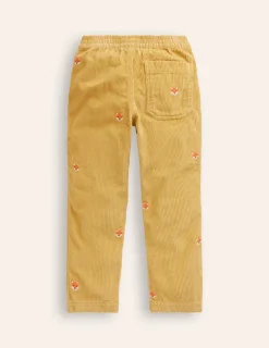 Pants & Jeans-Boden Chunky Cord Pull On Pants-Honeycomb Yellow Foxes HoneycombYellowFoxes