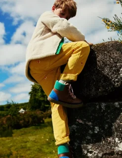 Pants & Jeans-Boden Chunky Cord Pull On Pants-Honeycomb Yellow Foxes HoneycombYellowFoxes