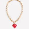 Jewelry-Boden Chunky Heart Necklace-High Risk Red HighRiskRed