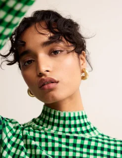Jewelry-Boden Chunky Small Hoop Earrings- Gold