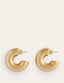 Jewelry-Boden Chunky Small Hoop Earrings- Gold