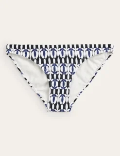 Swimwear-Boden Classic Bikini Bottoms-Black, White Geo Black,WhiteGeo