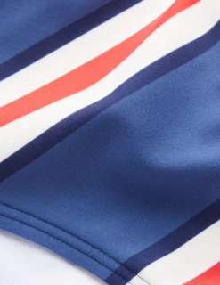 Swimwear-Boden Classic Bikini Bottoms-Blue Jay, Poppy Red Stripe BlueJay,PoppyRedStripe