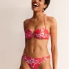 Swimwear-Boden Classic Bikini Bottoms-Fire Cracker, Gardenia Swirl FireCracker,GardeniaSwirl