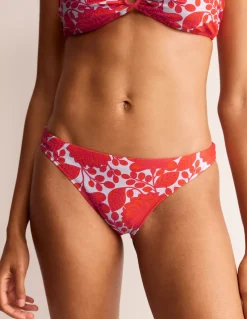 Swimwear-Boden Classic Bikini Bottoms-Fire Cracker, Gardenia Swirl FireCracker,GardeniaSwirl