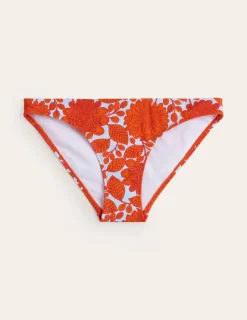 Swimwear-Boden Classic Bikini Bottoms-Fire Cracker, Gardenia Swirl FireCracker,GardeniaSwirl