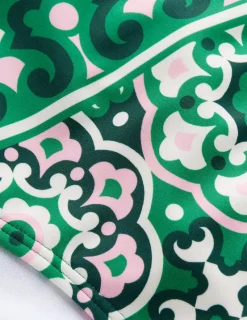 Swimwear-Boden Classic Bikini Bottoms-Green, Artisian Geo Green,ArtisianGeo