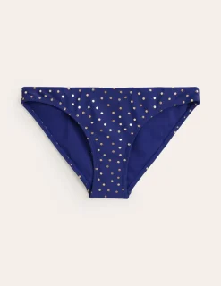 Swimwear-Boden Classic Bikini Bottoms-Navy Foil Spot NavyFoilSpot