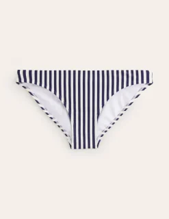 Swimwear-Boden Classic Bikini Bottoms-Navy, Ivory Stripe Navy,IvoryStripe