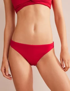 Swimwear-Boden Classic Bikini Bottoms- Red
