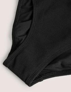 Swimwear-Boden Classic Bikini Bottoms-Textured Black TexturedBlack