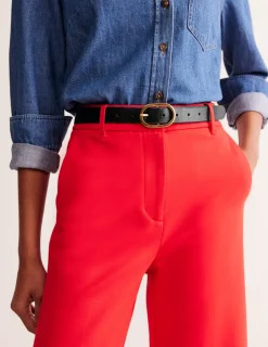 Belts-Boden Classic Leather Belt- Black