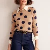 Belts-Boden Classic Leather Belt-Black and Camel Spot BlackandCamelSpot