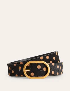 Belts-Boden Classic Leather Belt-Black and Camel Spot BlackandCamelSpot