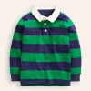 Tops, T-Shirts & Polos-Boden Classic Rugby Shirt-College Navy/ Highland Green CollegeNavy/HighlandGreen