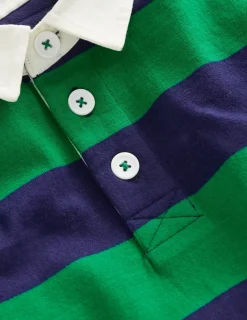 Tops, T-Shirts & Polos-Boden Classic Rugby Shirt-College Navy/ Highland Green CollegeNavy/HighlandGreen