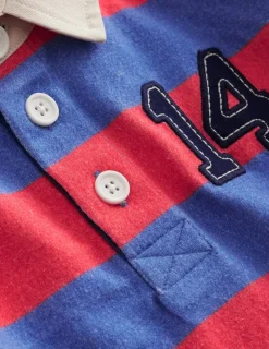 Tops, T-Shirts & Polos-Boden Classic Rugby Shirt-Jam Red/ Bluejay JamRed/Bluejay