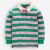 Tops, T-Shirts & Polos-Boden Classic Rugby Shirt-Lime Juice / Vintage Mauve