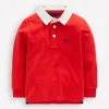 Tops, T-Shirts & Polos-Boden Classic Rugby Shirt-Rockabilly Red RockabillyRed