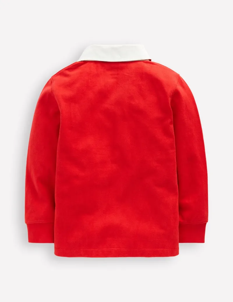 Tops, T-Shirts & Polos-Boden Classic Rugby Shirt-Rockabilly Red RockabillyRed