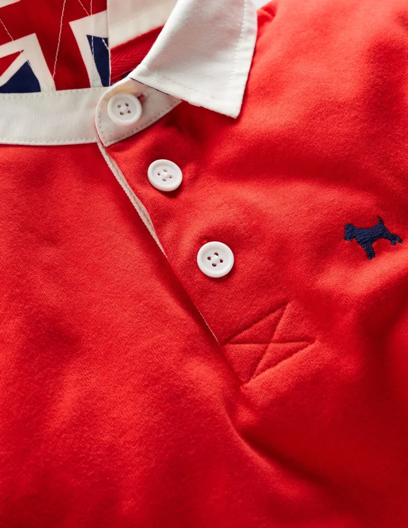 Tops, T-Shirts & Polos-Boden Classic Rugby Shirt-Rockabilly Red RockabillyRed