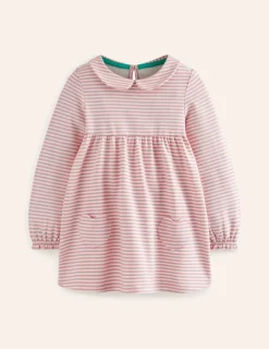 Tops & T-Shirts | Tunics-Boden Collared Tunic-Vintage Pink/ Oatmeal Stripe VintagePink/OatmealStripe