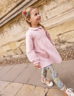 Tops & T-Shirts | Tunics-Boden Collared Tunic-Vintage Pink/ Oatmeal Stripe VintagePink/OatmealStripe