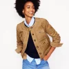 Jackets & Coats-Boden Collarless Casual Jacket- Cappuccino