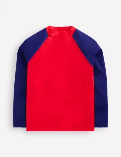 Swimwear & Beachwear-Boden Colour Block Rash Vest-Poppy Red PoppyRed