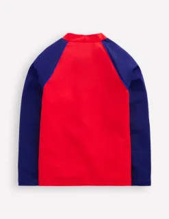Swimwear & Beachwear-Boden Colour Block Rash Vest-Poppy Red PoppyRed