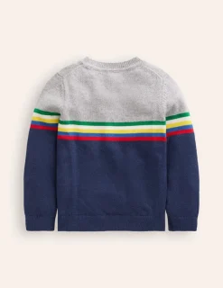 Sweaters & Cardigans-Boden Colour Block Sweater-College Navy CollegeNavy