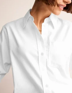 Shirts | Tops & Blouses-Boden Connie Relaxed Cotton Shirt- White
