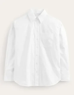 Shirts | Tops & Blouses-Boden Connie Relaxed Cotton Shirt- White