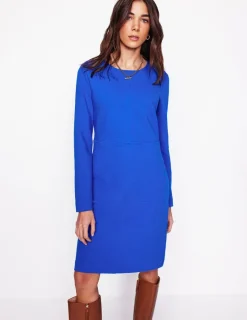 Dresses & Jumpsuits | Petite Dresses-Boden Cornelia Ottoman Dress-Gallery Blue GalleryBlue