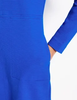 Dresses & Jumpsuits | Petite Dresses-Boden Cornelia Ottoman Dress-Gallery Blue GalleryBlue