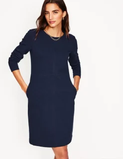 Dresses & Jumpsuits | Petite Dresses-Boden Cornelia Ottoman Dress- Navy