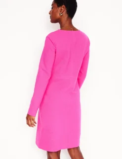 Dresses & Jumpsuits | Petite Dresses-Boden Cornelia Ottoman Dress-Pink Peony PinkPeony