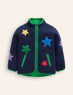Coats & Jackets-Boden Cosy Borg Jacket-College Navy Star CollegeNavyStar