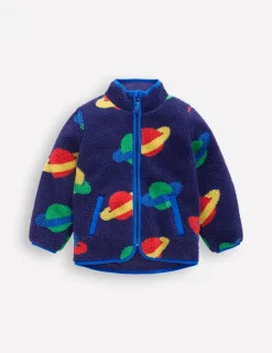 Coats & Jackets-Boden Cosy Borg Jacket-Twilight Blue Planets TwilightBluePlanets