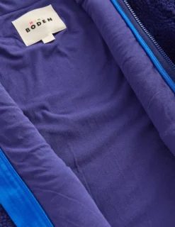 Coats & Jackets-Boden Cosy Borg Jacket-Twilight Blue Planets TwilightBluePlanets
