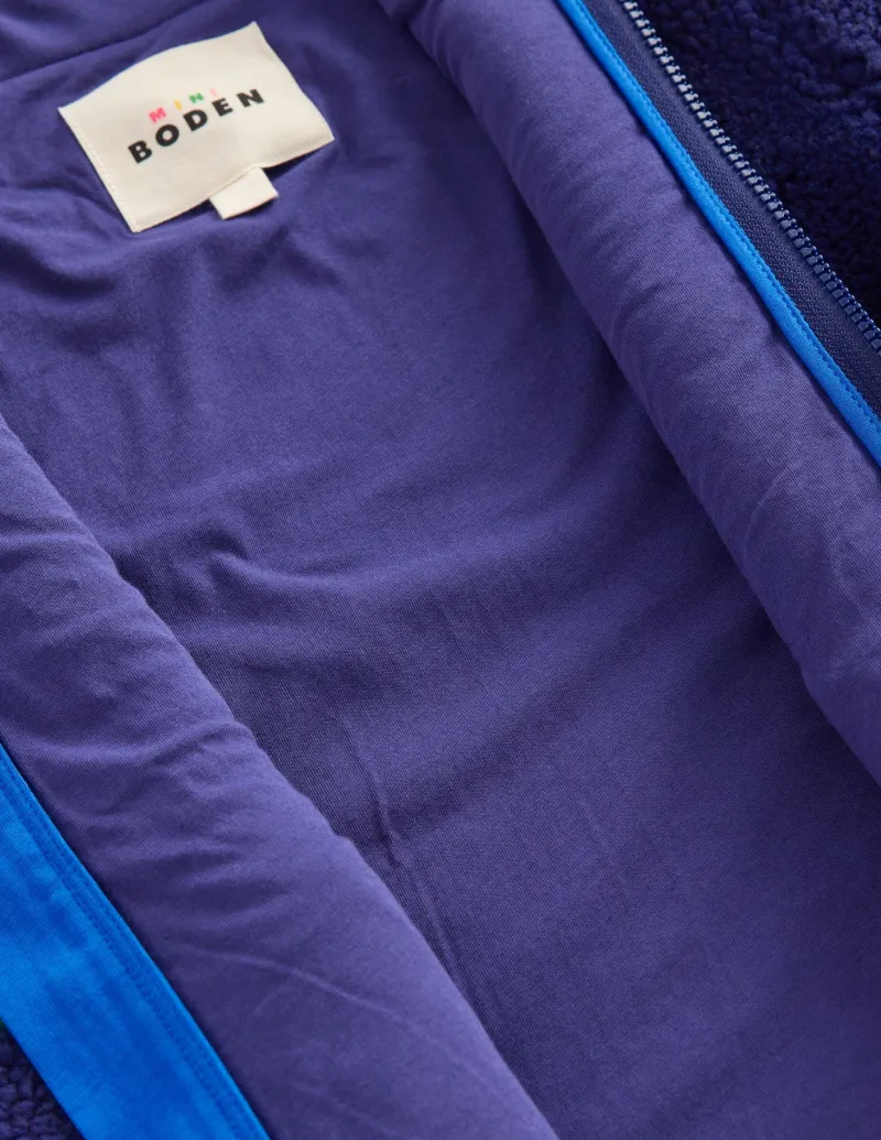 Coats & Jackets-Boden Cosy Borg Jacket-Twilight Blue Planets TwilightBluePlanets