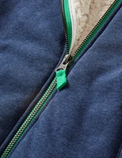 Sweatshirts & Hoodies | Tops, T-Shirts & Polos-Boden Cosy Fleece-Lined Hoodie-College Navy Marl CollegeNavyMarl