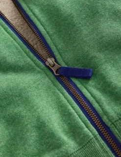 Sweatshirts & Hoodies | Tops, T-Shirts & Polos-Boden Cosy Fleece-Lined Hoodie-Green Marl GreenMarl