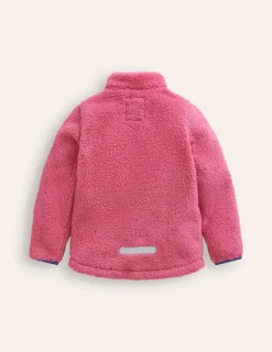 Coats & Jackets-Boden Cosy Windproof Fleece-Rose Pink RosePink